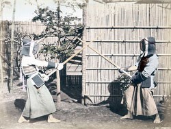 Упражнения во владении самурайским мечем